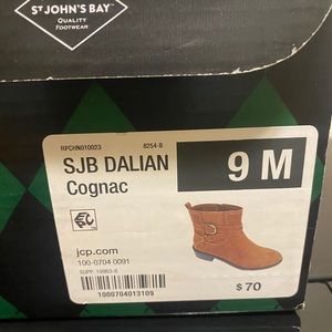St. John’s Bay Cognac Booties size 9M